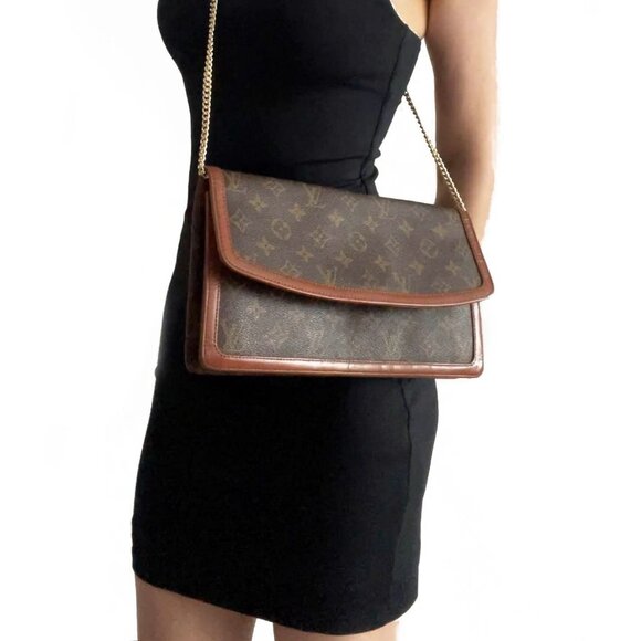 Louis Vuitton Monogram Clutch Pochette Dame GM Purse Vintage 1983 - Picture 4 of 15